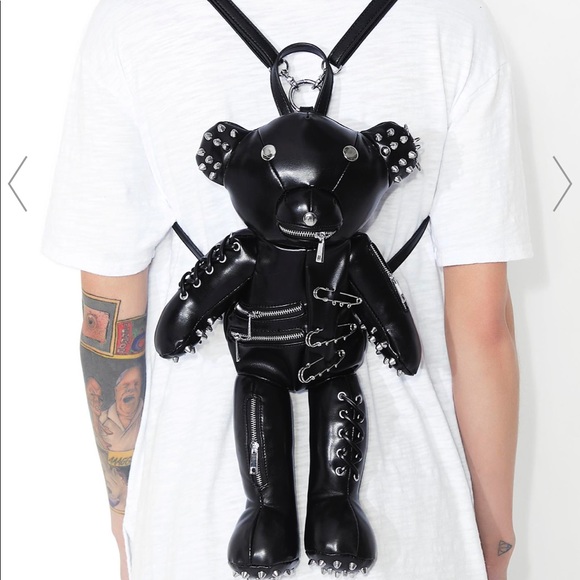 leather bear backpack